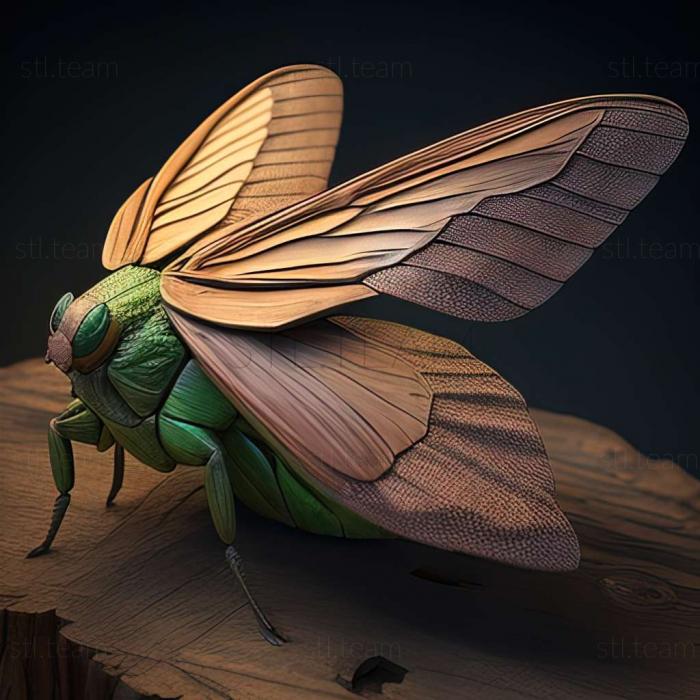 3D model Grammoptera viridipennis (STL)